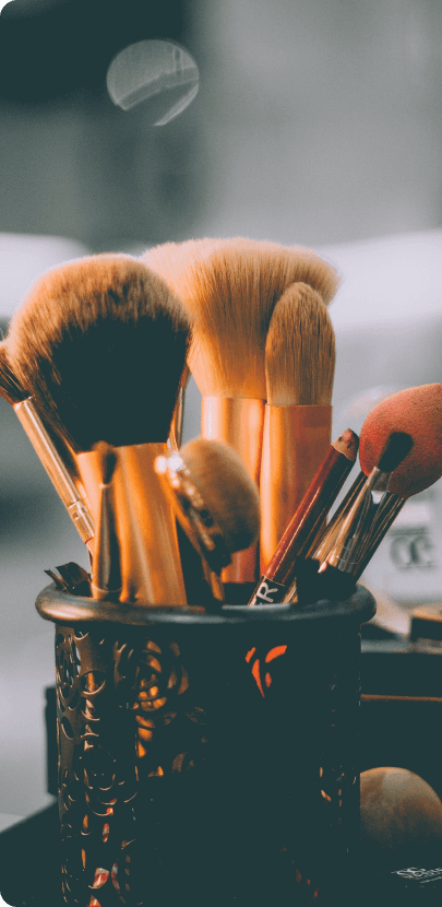 Imagem de itens de beleza